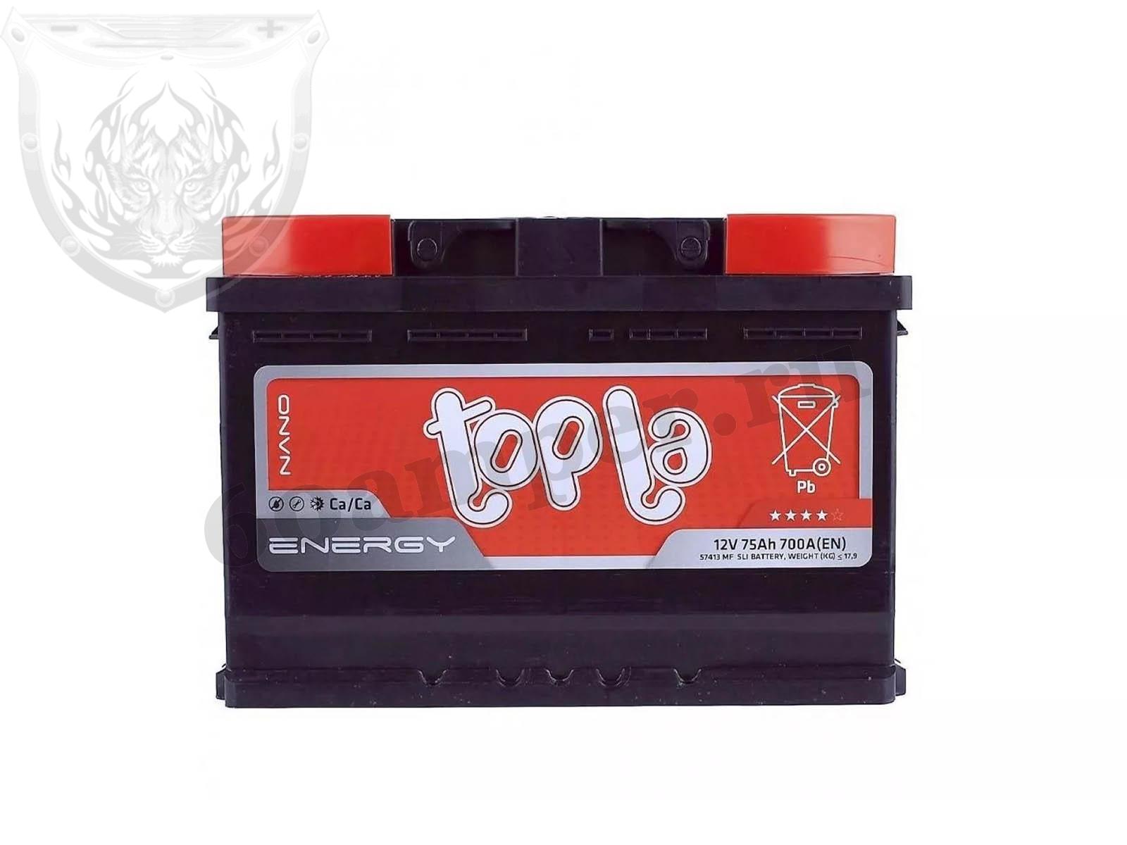 Изображение Аккумулятор TOPLA 75 А*ч Обратный : №1