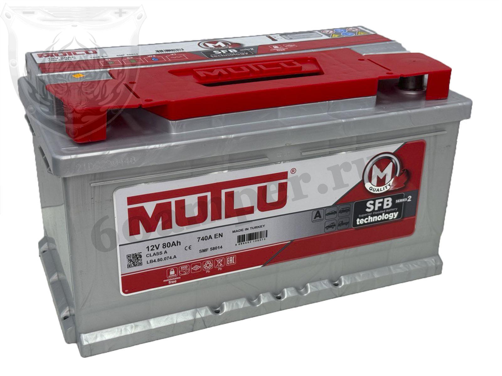 Изображение Аккумулятор MUTLU 80 А*ч Обратный Низкий SFB : №1