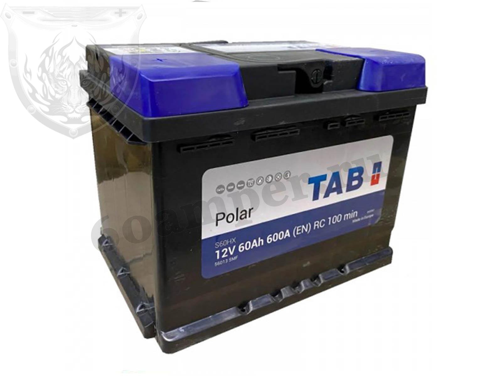 Изображение Аккумулятор TAB 60 А*ч Прямой SMF Polar : №1