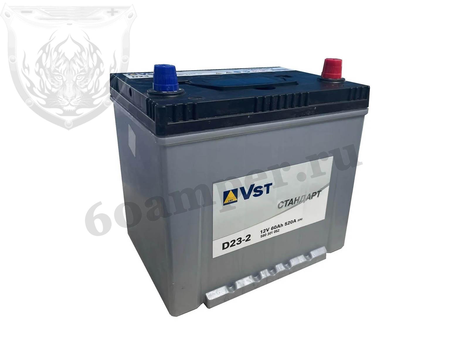 Изображение Аккумулятор VST 60 А*ч Обратный Азия (560301054) : №1