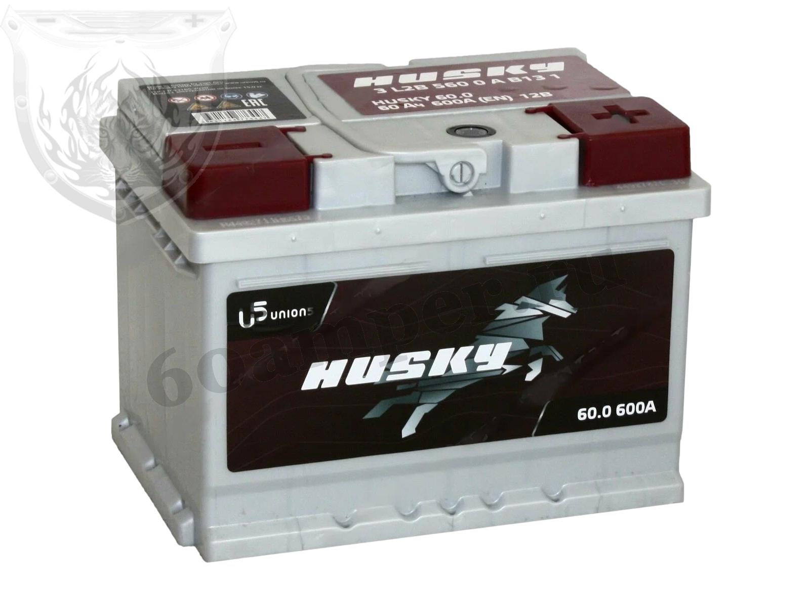 Изображение Аккумулятор HUSKY 60 А*ч Обратный Низкий : №1