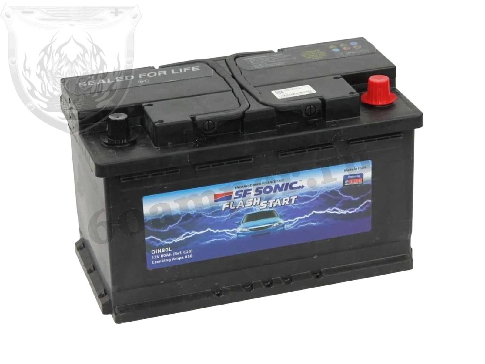 Изображение Аккумулятор SONIC 80 А*ч Обратный EFB : №1