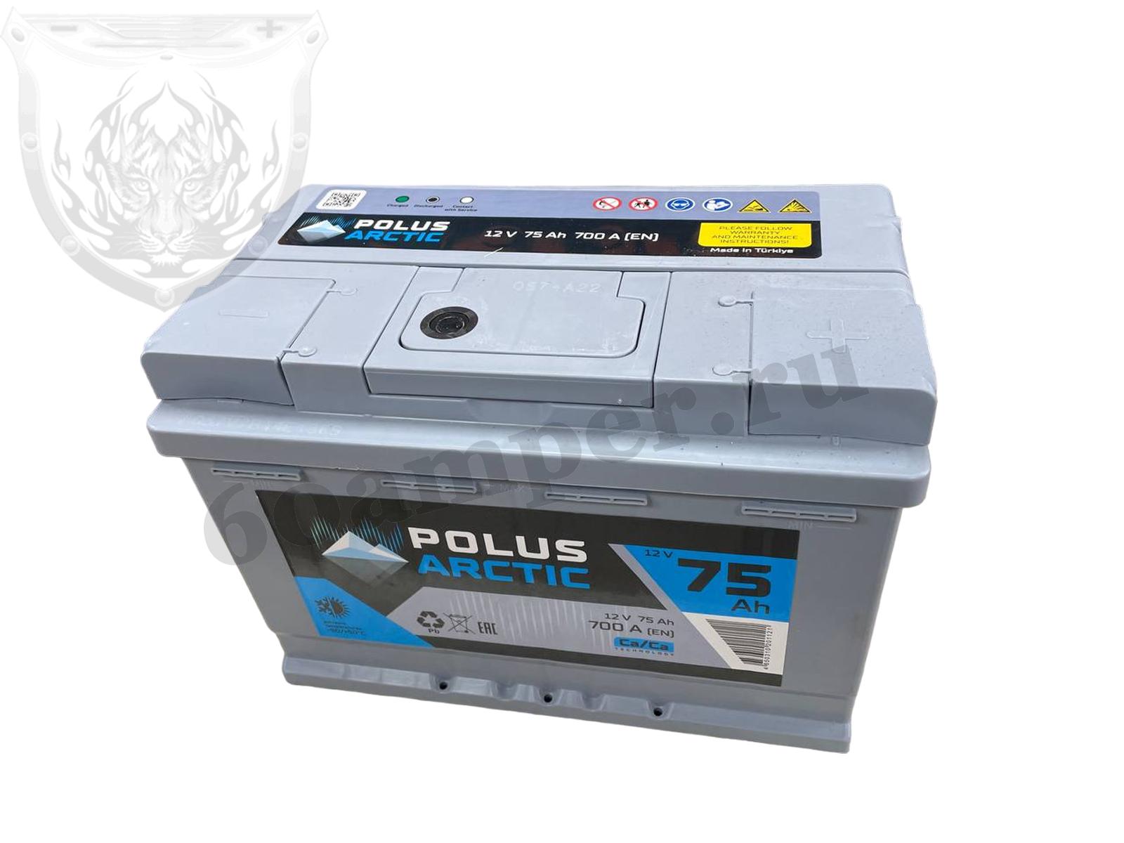 Изображение Аккумулятор POLUS ARCTIC 75 А*ч Обратный : №1
