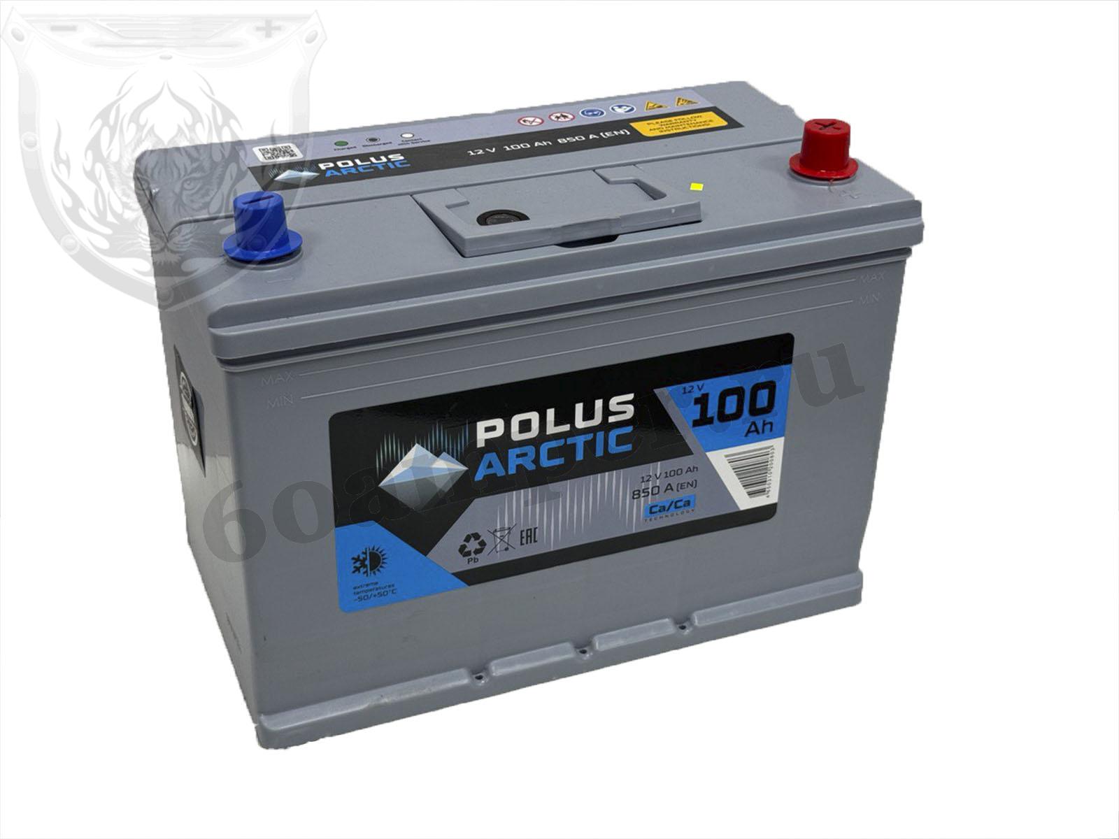 Изображение Аккумулятор POLUS ARCTIC 100 А*ч Обратный Азия 100D31L : №1