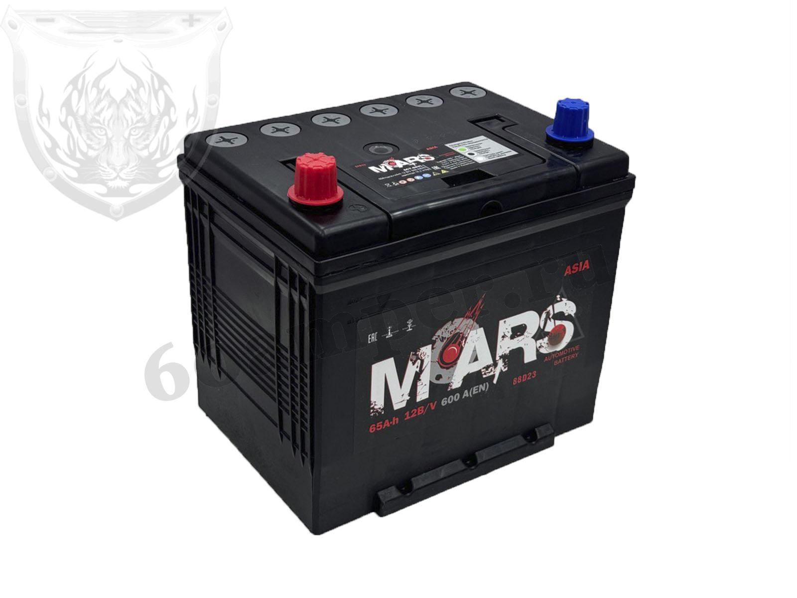 Изображение Аккумулятор MARS 65 А*ч Прямой Азия : №1